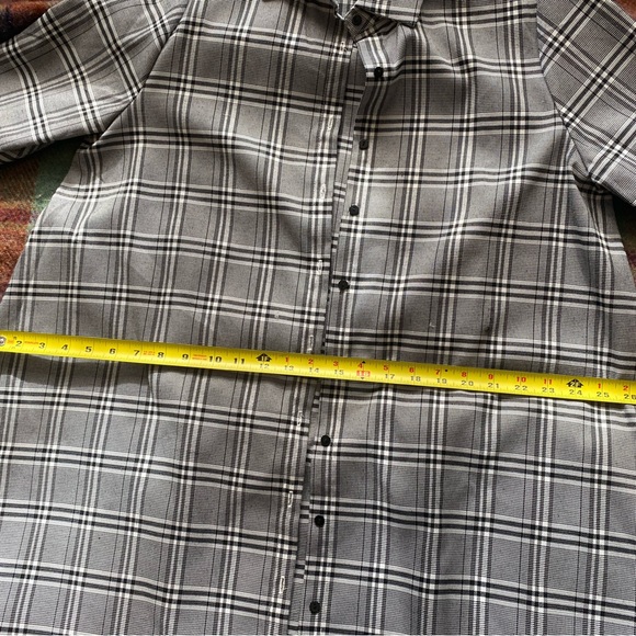 Vintage Black white gray Checked shirt - Picture 5 of 12